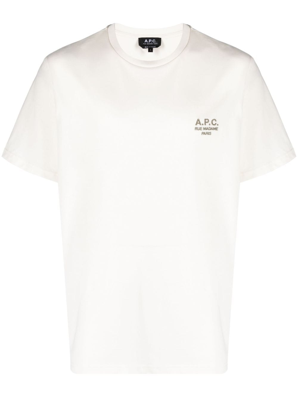 embroidered-logo cotton T-shirt COEZCH26247 AAG A.P.C 