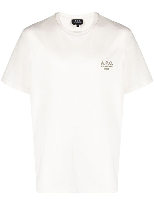 embroidered-logo cotton T-shirt COEZCH26247 AAG A.P.C 