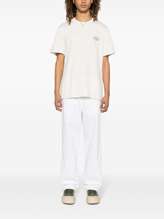 embroidered-logo cotton T-shirt COEZCH26247 AAG A.P.C 