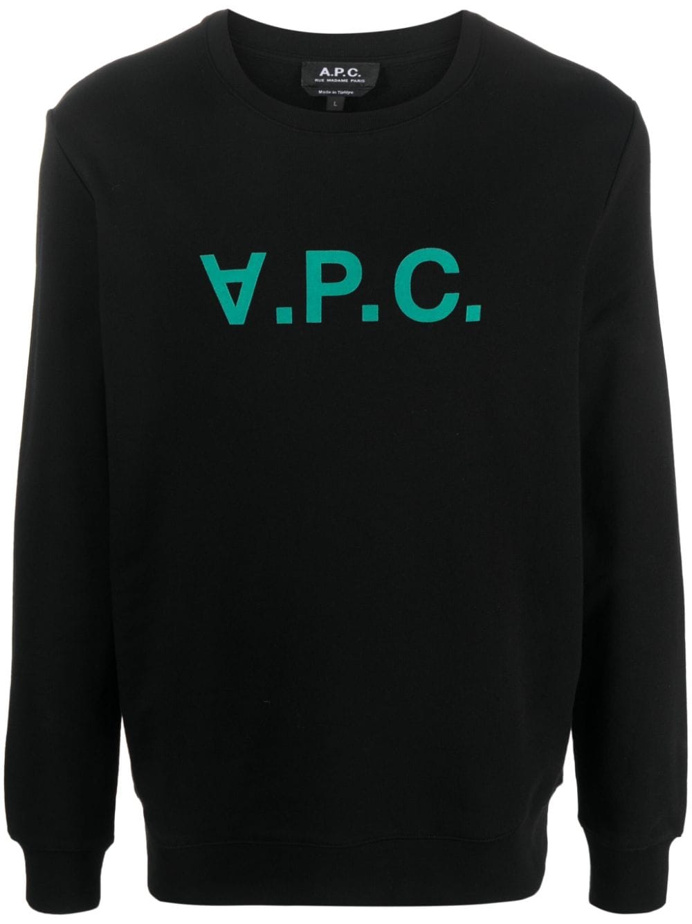 viva cotton sweatshirt COFAXH27378 NOIR VERT A.P.C 