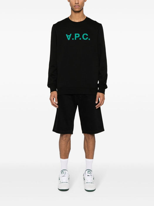 viva cotton sweatshirt COFAXH27378 NOIR VERT A.P.C 