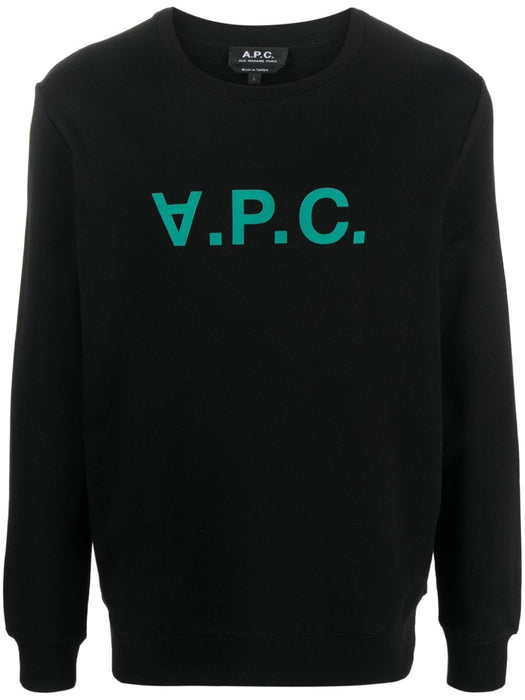 viva cotton sweatshirt COFAXH27378 NOIR VERT A.P.C 