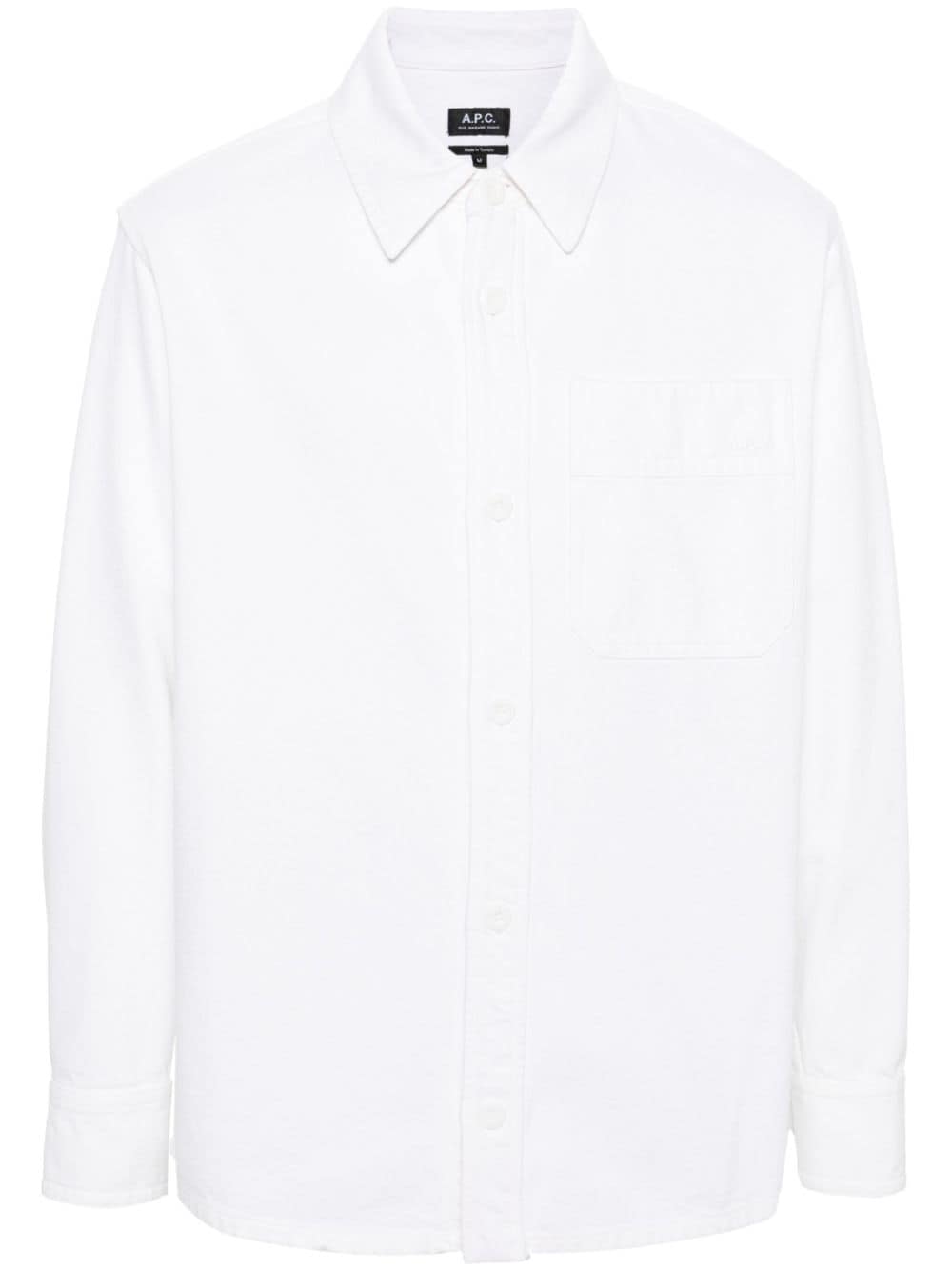 chest-pocket cotton shirt COFCNH02918 AAB A.P.C 