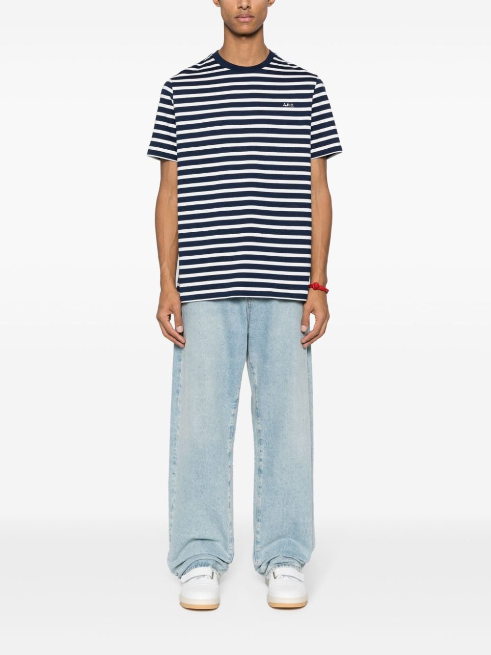 stripe-print cotton T-shirt COGWTH26343 IAK A.P.C 
