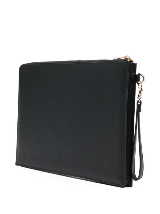 logo-debossed leather clutch bag<BR/> PUABLM63567 LZZ A.P.C 