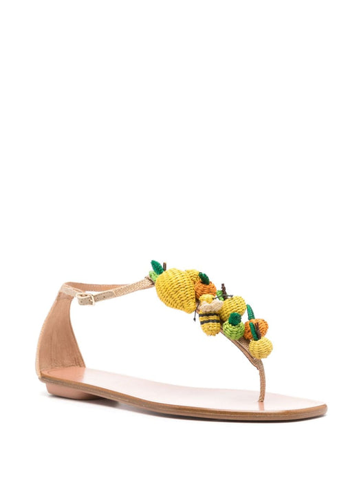 Citrus Punch flat sandals CTNFLAS0-WVR LINO AQUAZZURA 