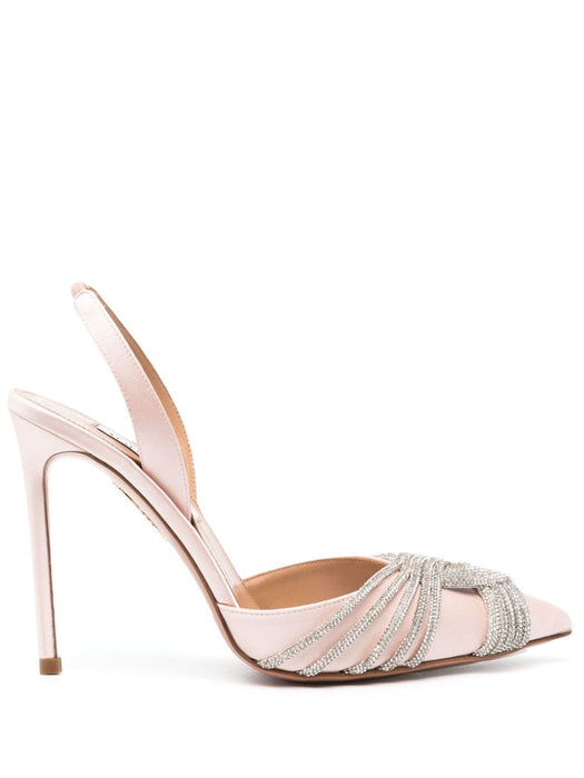 Gatsby 105mm slingback pumps GASHIGL0-SAT 105 AQUAZZURA 