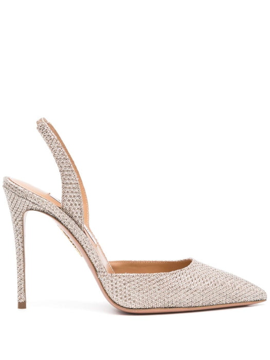 So Nude 105mm glittery pumps SNUHIGP0-MHV 105 AQUAZZURA 