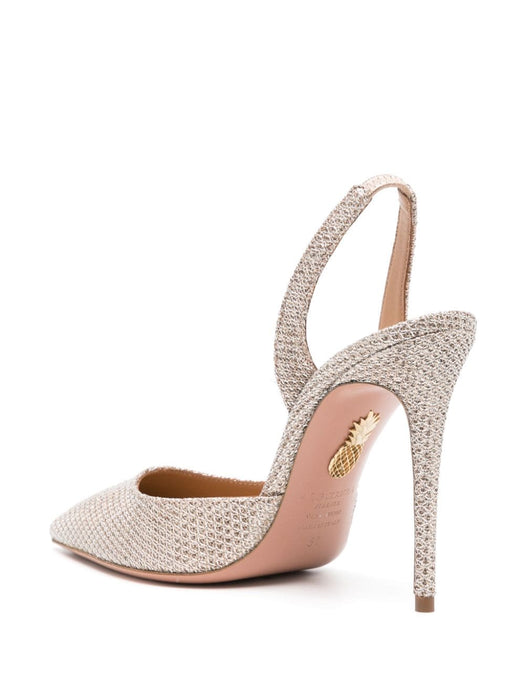 So Nude 105mm glittery pumps SNUHIGP0-MHV 105 AQUAZZURA 