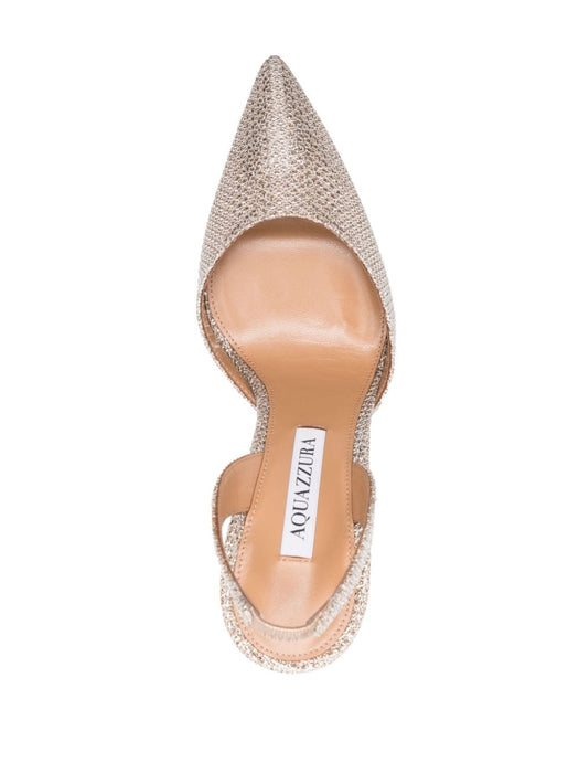 So Nude 105mm glittery pumps SNUHIGP0-MHV 105 AQUAZZURA 