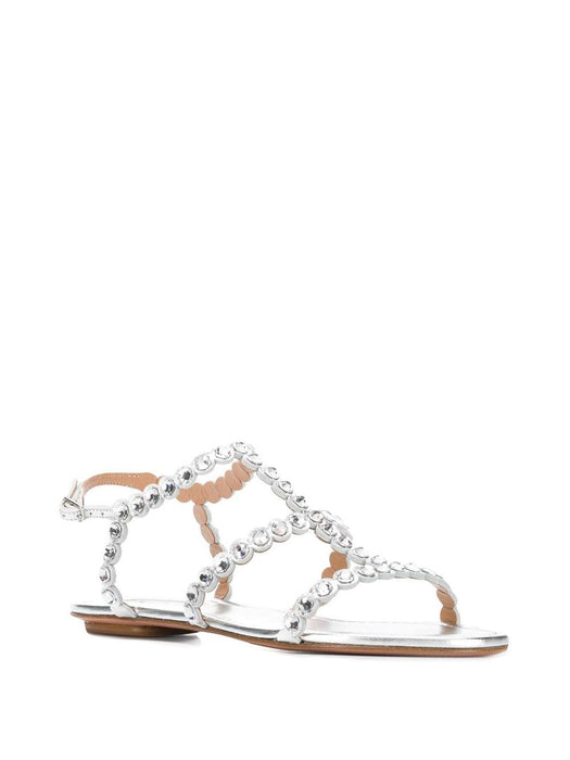 crystal flat sandals TQLFLAS0-NPL  AQUAZZURA 