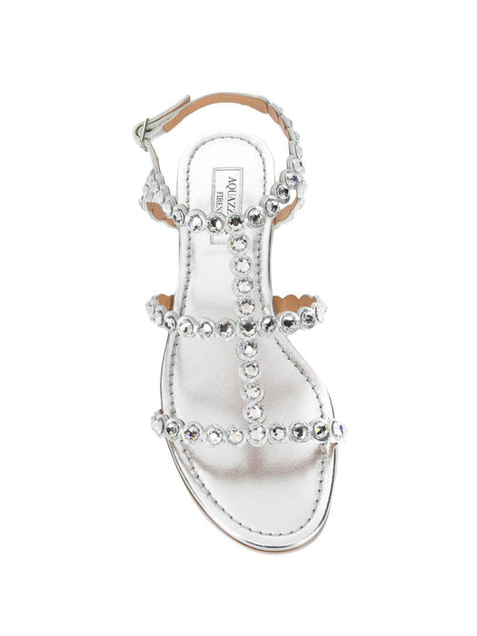 crystal flat sandals TQLFLAS0-NPL  AQUAZZURA 