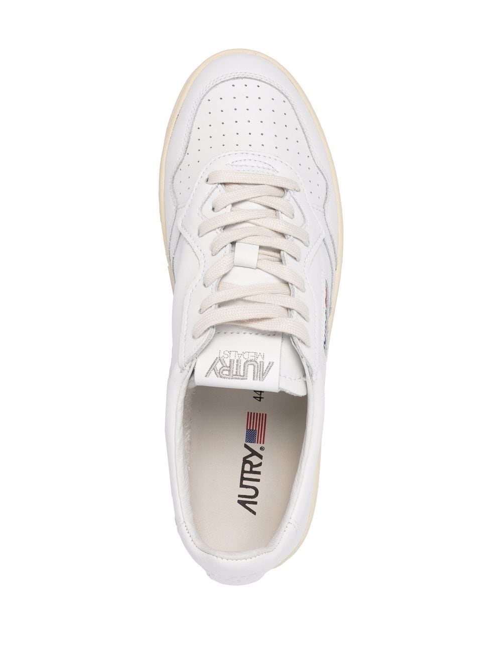 Medalist embroidered-logo low-top sneakers AULMLL15 WHITE WHITE AUTRY 