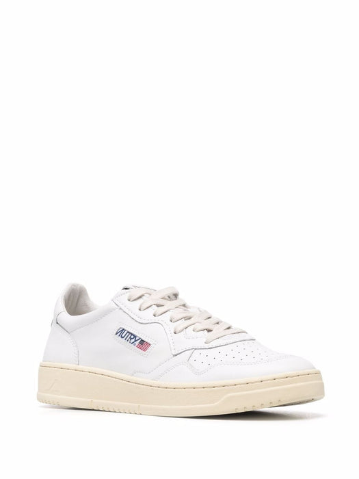 Medalist embroidered-logo low-top sneakers AULMLL15 WHITE WHITE AUTRY 