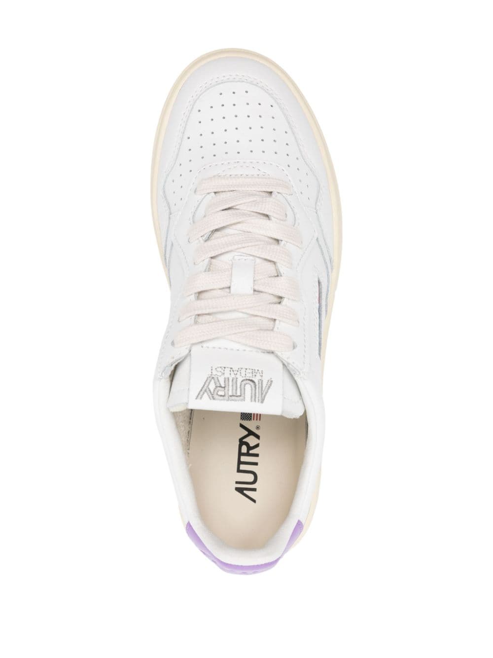 Medalist leather sneakers AULWLL59 WHITE LAVENDER AUTRY 