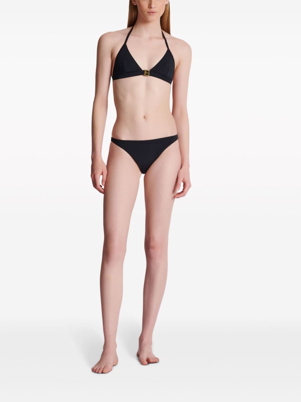 logo-print triangle bikini set BKB851760 001 BALMAIN 