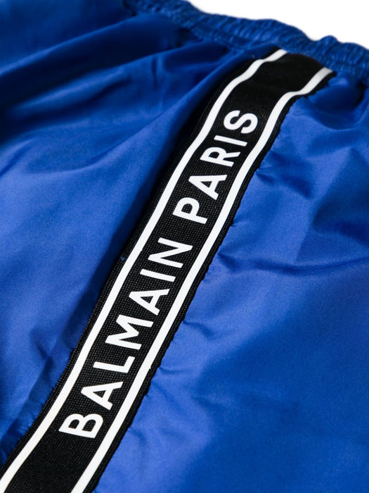 logo-tape swim shorts BWB641270 403 BALMAIN 