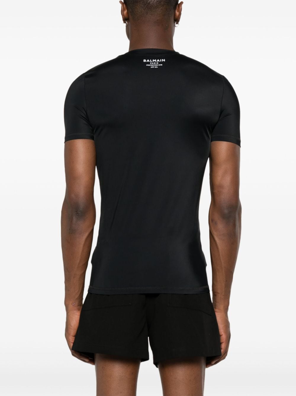 logo-print T-shirt BWM201220 010 BALMAIN 