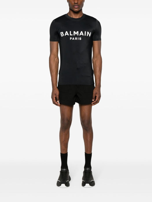 logo-print T-shirt BWM201220 010 BALMAIN 