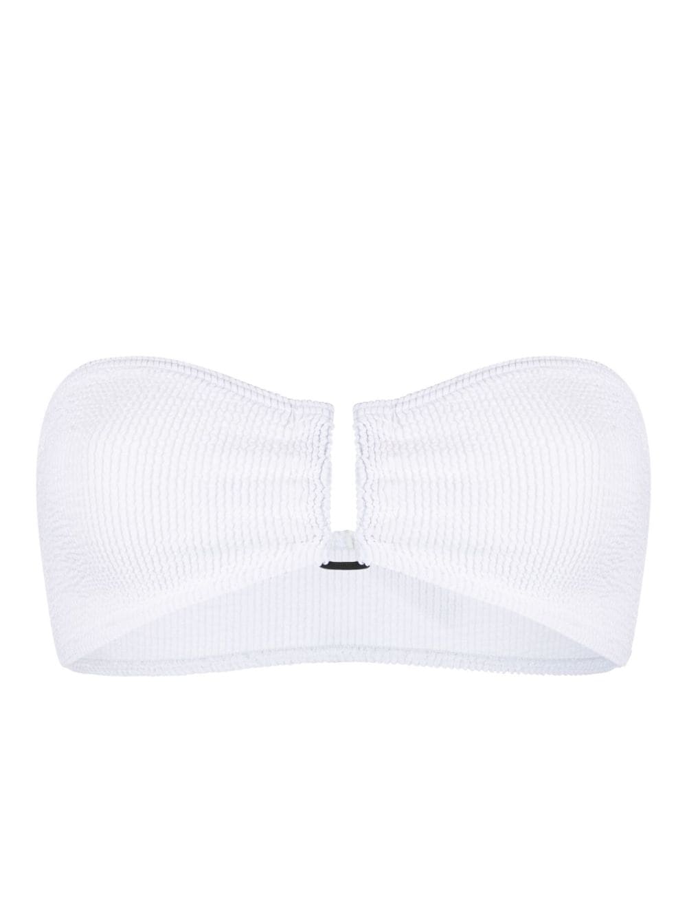 crinkled bandeau bikini top BOUND305E OPTIC WHITE BOND-EYE 