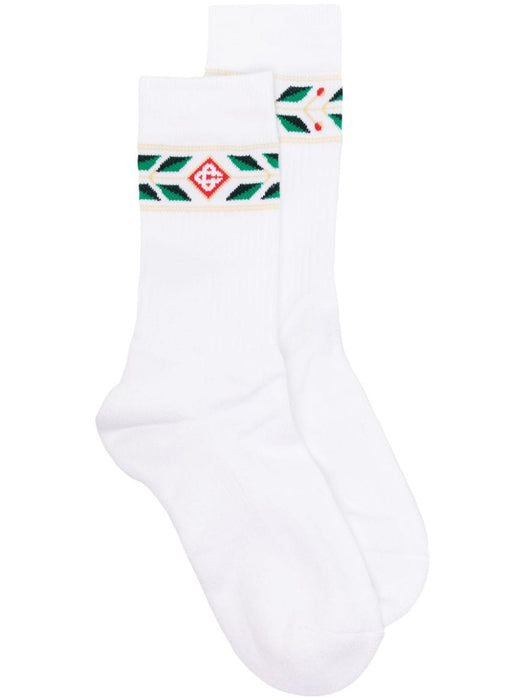 Laurel logo-intarsia socks APS24-ACC-010-03 LAUREL CASABLANCA 