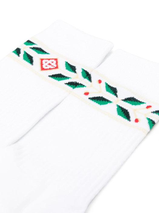 Laurel logo-intarsia socks APS24-ACC-010-03 LAUREL CASABLANCA 
