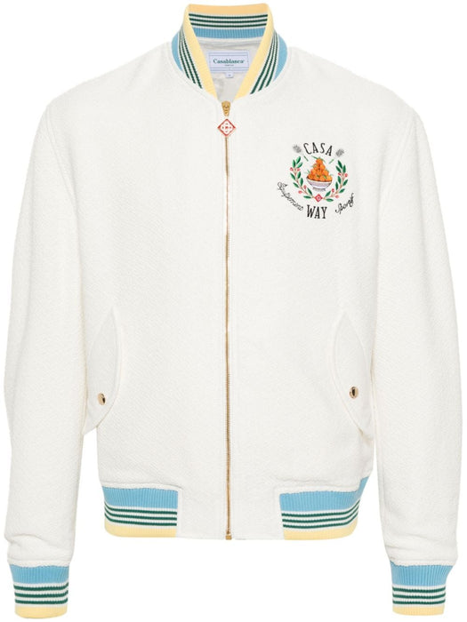 Trophy Orange bomber jacket MPS24-OT-102-01 WHITE CASABLANCA 