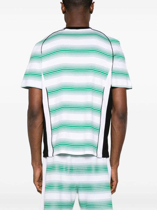 logo-embroidered striped T-shirt MS24-JTP-239-01 GRADIENT STRIPE CASABLANCA 