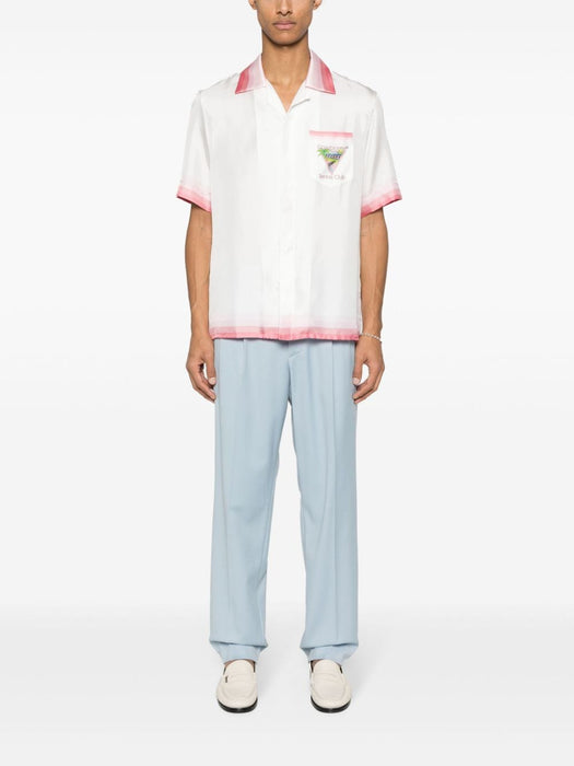 Tennis Club Icon silk shirt U-MPS24-SH-003-05 TENNIS CLUB ICON CASABLANCA 