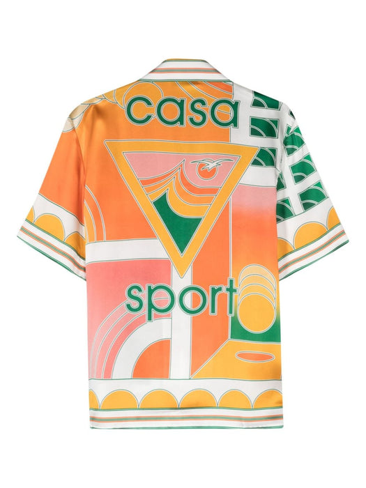 Summer Court silk shirt U-WS24-SH-003-15 SATIN SUMMER COURT CASABLANCA 