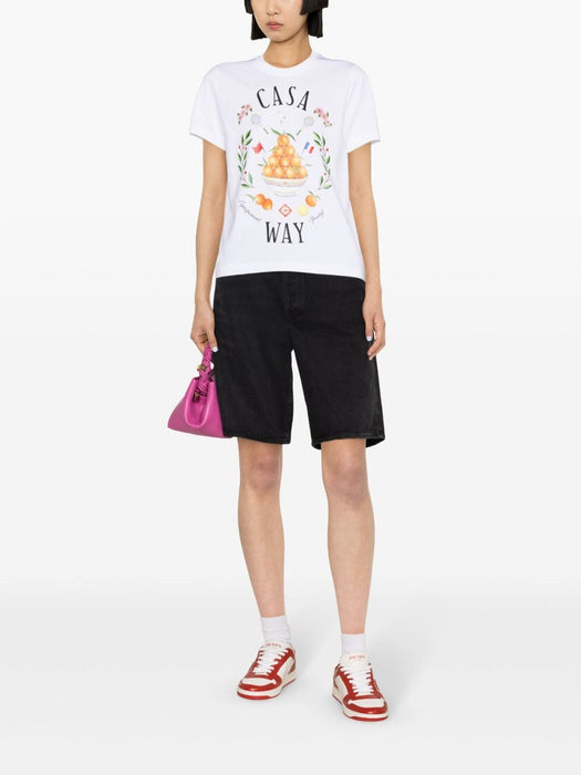 Casa Way organic cotton T-shirt WPS24-JTS-020-01 CASA WAY CASABLANCA 