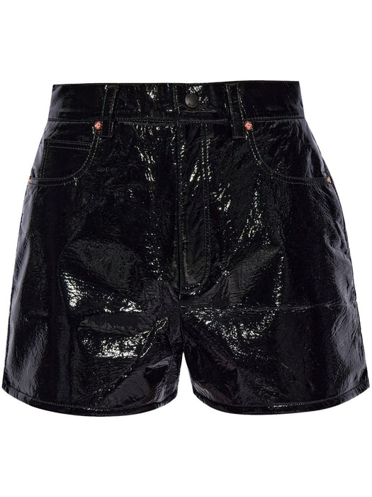 faux-leather shorts WS24-TR-206-01 BLACK CASABLANCA 