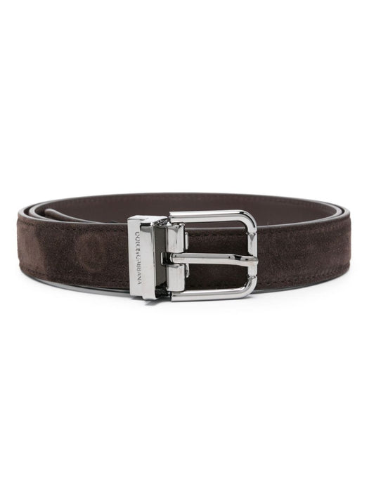 logo-engraved buckle suede belt BC4337 AT44480081 DOLCE & GABBANA 