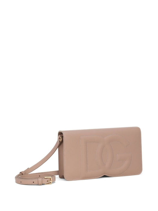 DG-logo leather shoulder bag BI3279 AG08180402 DOLCE & GABBANA 