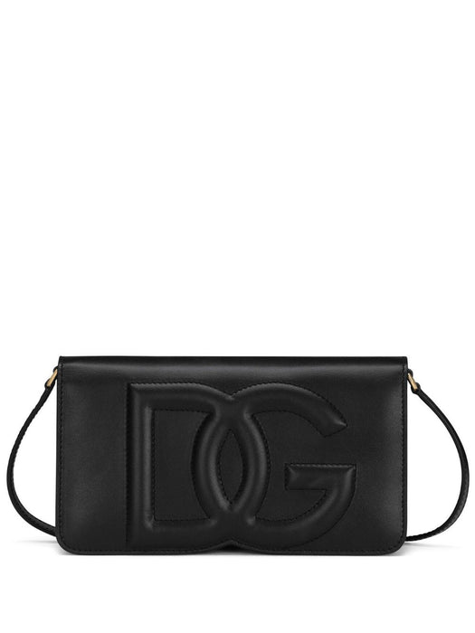 DG-logo leather shoulder bag BI3279 AG08180999 DOLCE & GABBANA 