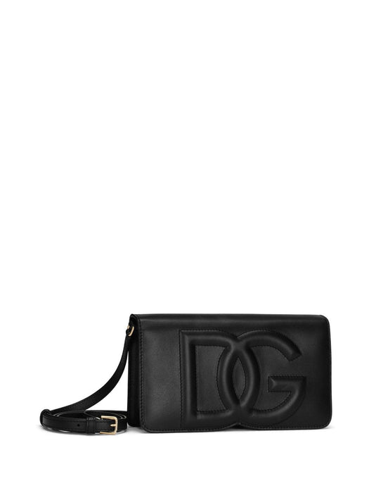 DG-logo leather shoulder bag BI3279 AG08180999 DOLCE & GABBANA 