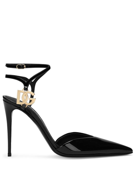 DG logo-plaque leather pumps CG0726 AP62280999 DOLCE & GABBANA 