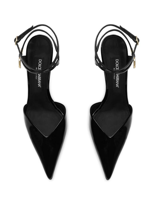 DG logo-plaque leather pumps CG0726 AP62280999 DOLCE & GABBANA 