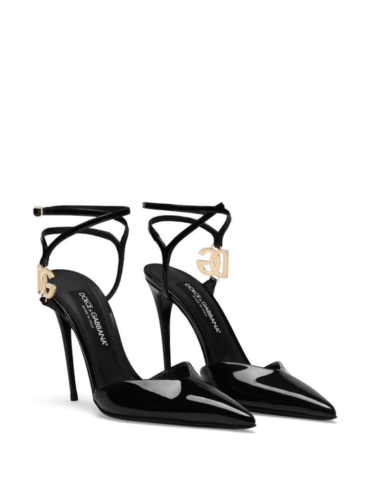 DG logo-plaque leather pumps CG0726 AP62280999 DOLCE & GABBANA 