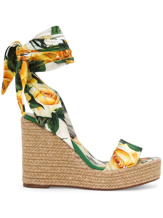 floral-print wedge sandals CZ0312 AQ774HA3VO DOLCE & GABBANA 