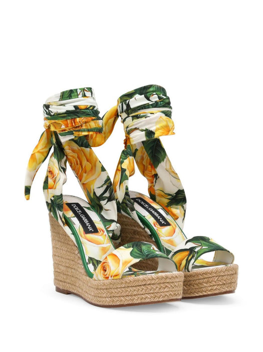 floral-print wedge sandals CZ0312 AQ774HA3VO DOLCE & GABBANA 