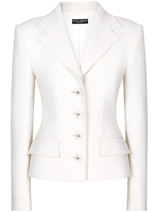fitted-waistline single-breasted blazer F27ADT GDB9MW0001 DOLCE & GABBANA 