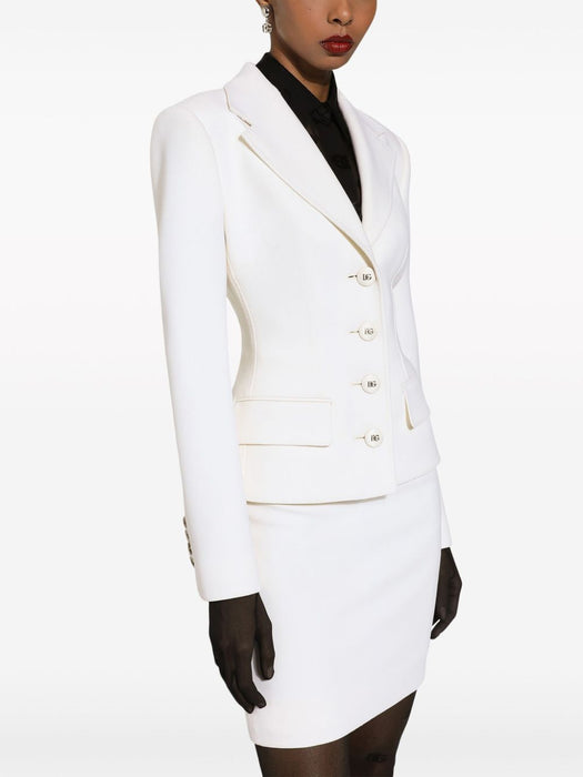 fitted-waistline single-breasted blazer F27ADT GDB9MW0001 DOLCE & GABBANA 