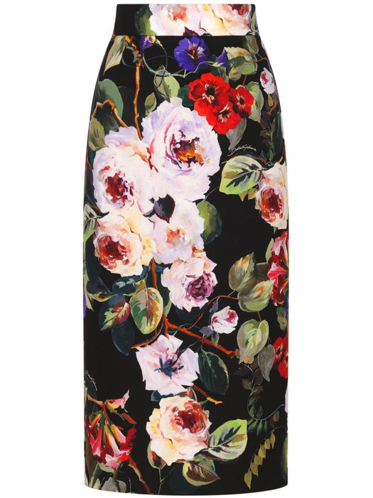 floral-print charmeuse pencil skirt F4CS8T FSA56HN4YA DOLCE & GABBANA 