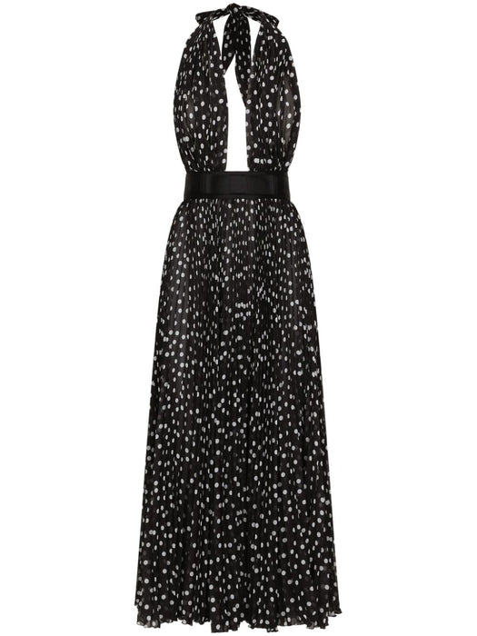 polka dot-print halterneck dress F6JFKT FSMQ7HNBDW DOLCE & GABBANA 