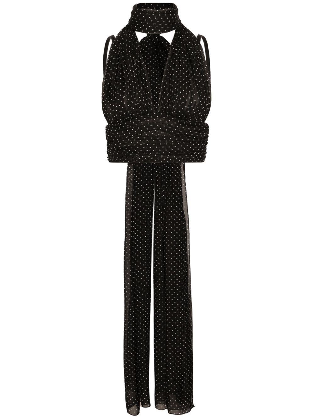 polka dot-print silk top F79EST IS1S1HN56W DOLCE & GABBANA 