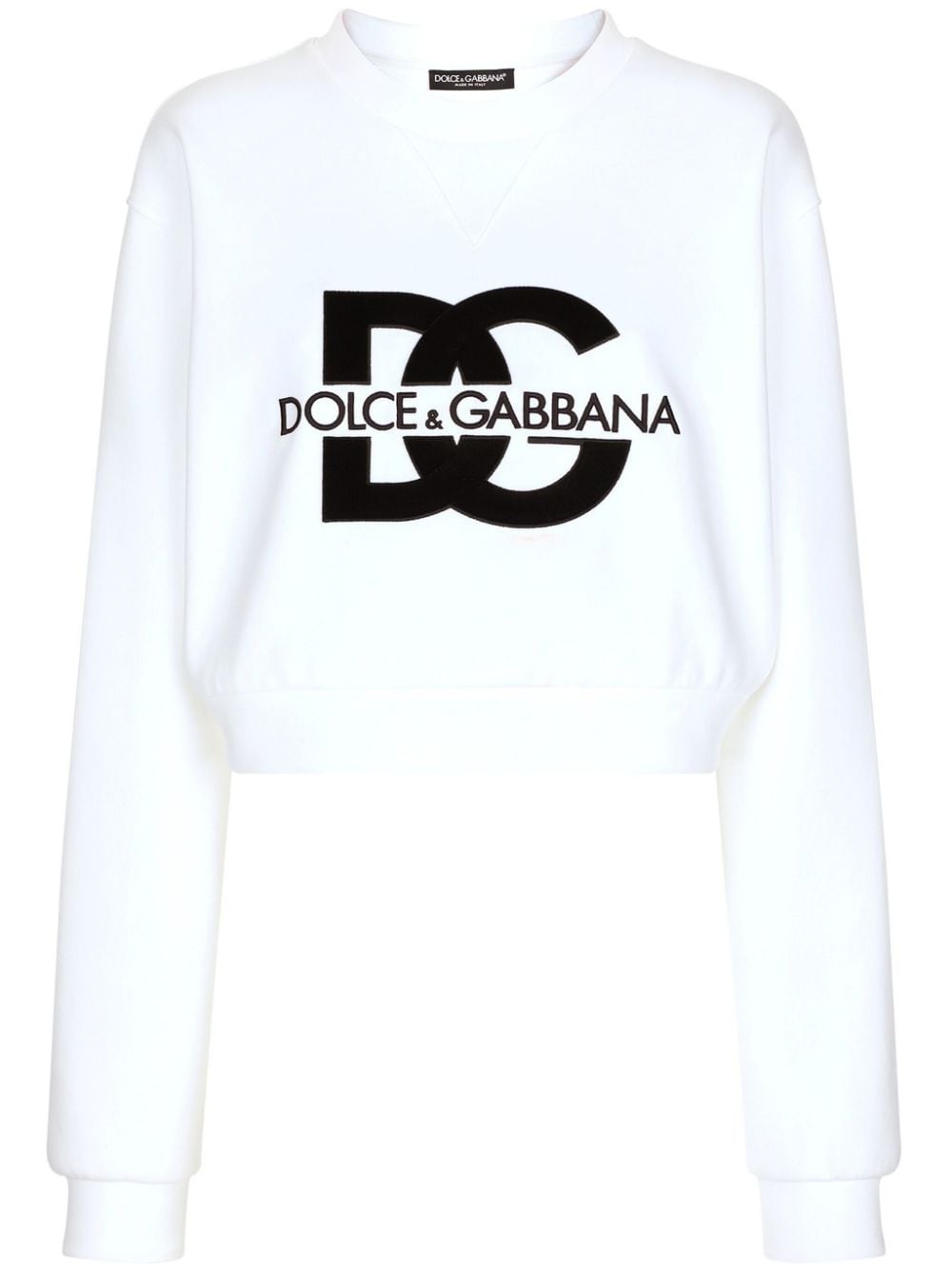 logo-print cotton-blend sweatshirt F9R55Z GDB7BW0800 DOLCE & GABBANA 