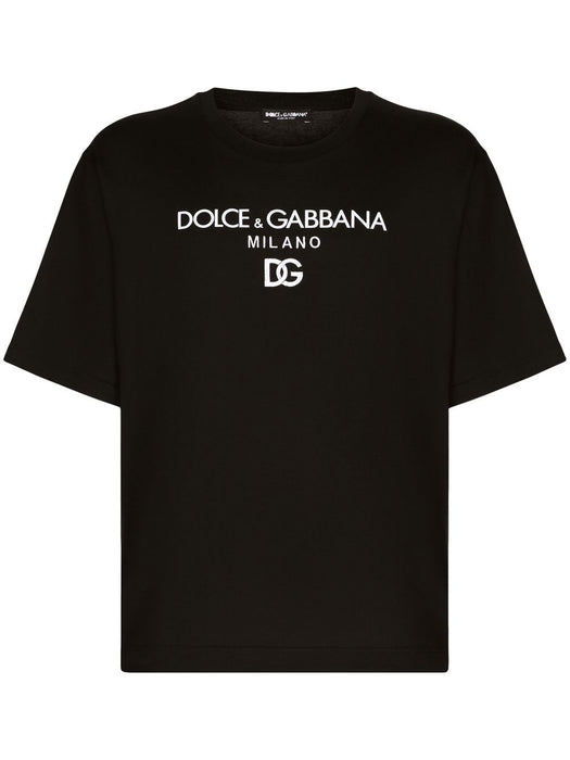 DG essentials logo-embroidered t-shirt G8PD7Z G7B9XN0000 DOLCE & GABBANA 