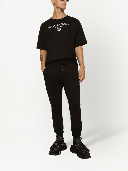 DG essentials logo-embroidered t-shirt G8PD7Z G7B9XN0000 DOLCE & GABBANA 