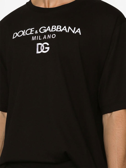 DG essentials logo-embroidered t-shirt G8PD7Z G7B9XN0000 DOLCE & GABBANA 